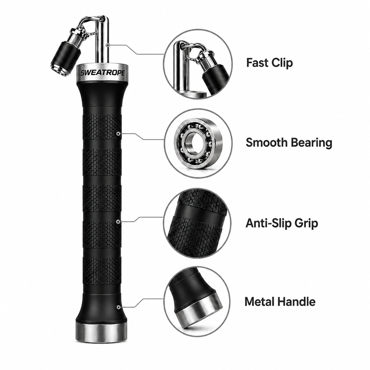 Premium Metal Weighted Rope Set