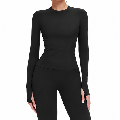 Compression Long Sleeve Skipping Top