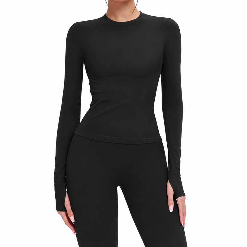 Compression Long Sleeve Skipping Top