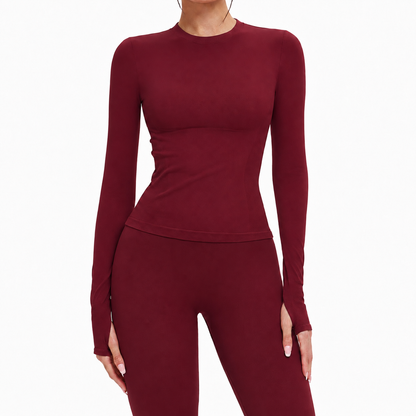 Compression Long Sleeve Skipping Top