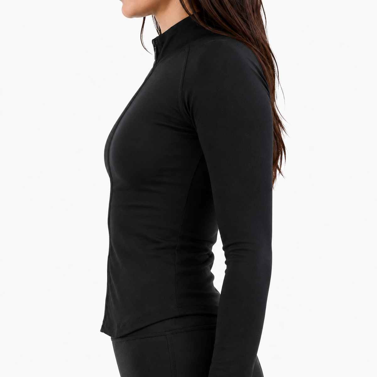 Long Sleeve Skipping Zip Top