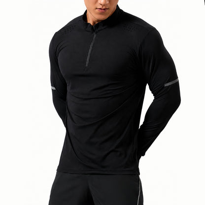 Long Sleeve Compression Zip Shirt