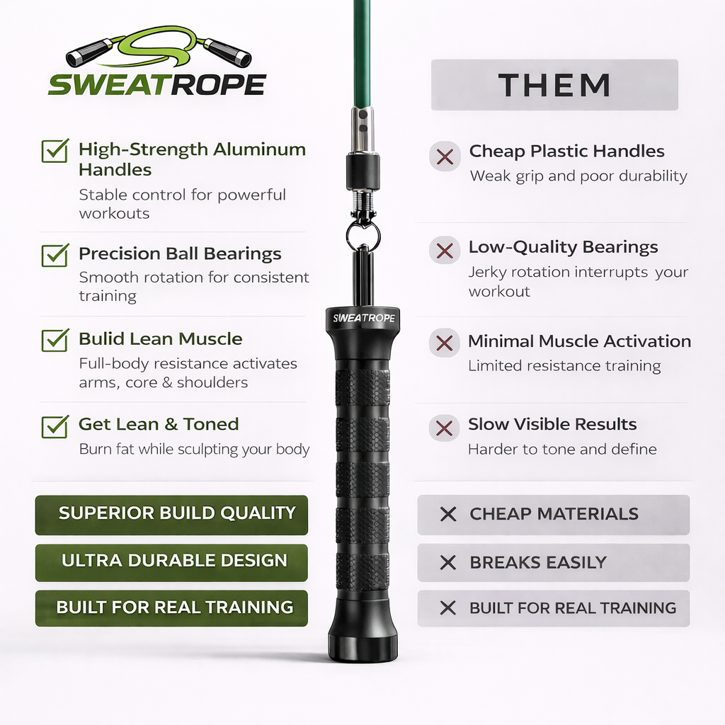 Weighted Skipping Rope Set Metal