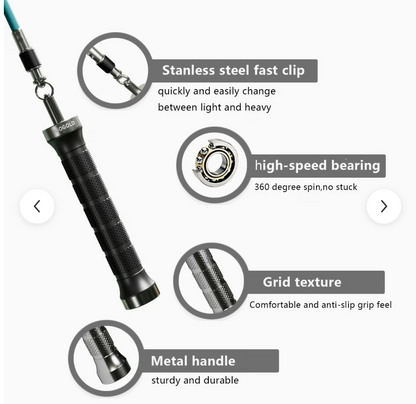 Weighted Skipping Rope Set Metal