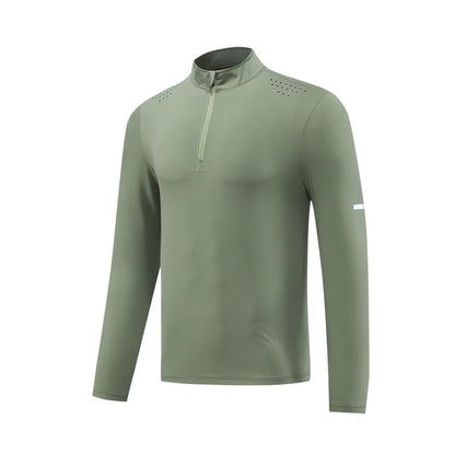 Long Sleeve Compression Zip Shirt