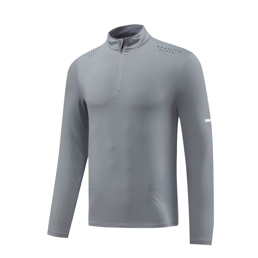 Long Sleeve Compression Zip Shirt