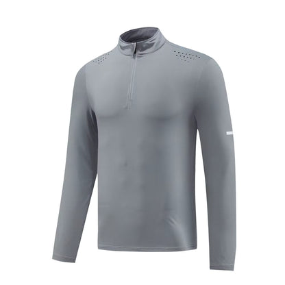 Long Sleeve Compression Zip Shirt